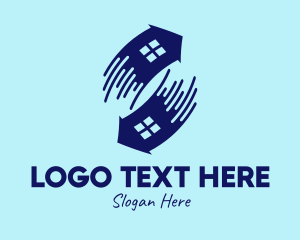 Online - House Exchange Swap logo design