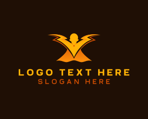 Power - Human Lightning Energy logo design