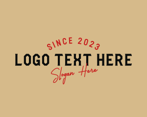 Stylish - Retro Shop Business logo design