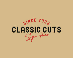 Retro Shop Business logo design