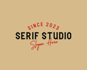 Retro Shop Business logo design