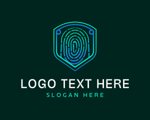 Privacy - Biometric Tech Shield logo design