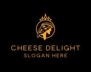 Crown Cheese Pizza logo design