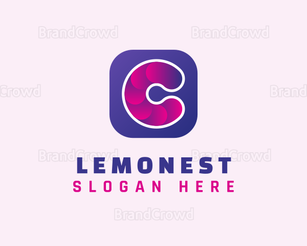 Digital Icon Letter C Logo