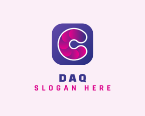 Digital Icon Letter C Logo