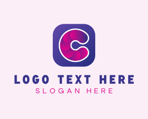 Icon - Digital Icon Letter C logo design