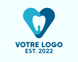 Oral Care - Pediatric Dental Heart logo design