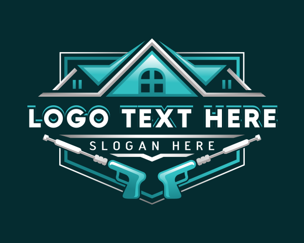 Refurbish - Pressure Washing Roof Cleaner logo design