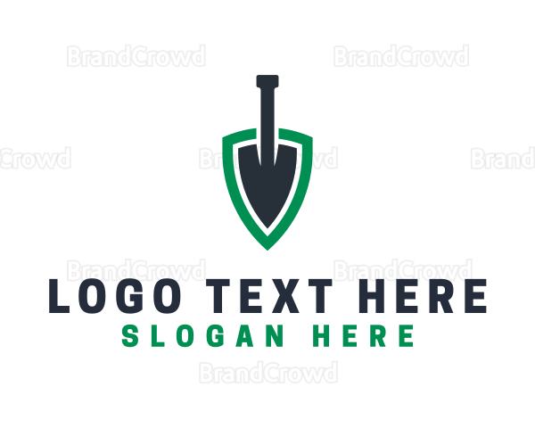 Trowel Tool Shield Logo
