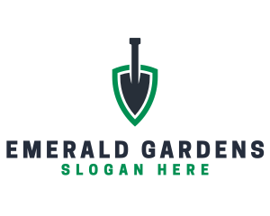 Trowel Tool Shield  logo design