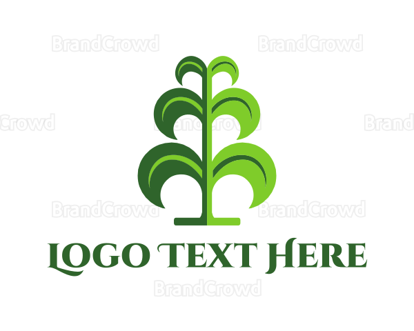 Green Tree Plant Logo