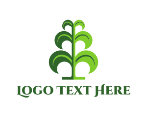 Green Leaf - Green Tree Plant logo design