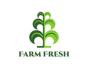 Green Tree Plant logo design