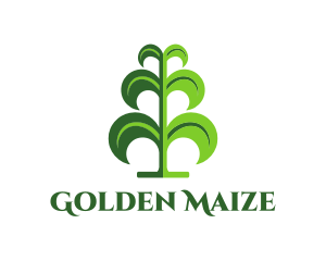 Green Tree Plant logo design