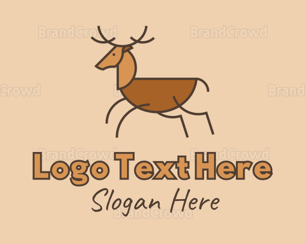 Wild Brown Deer Logo