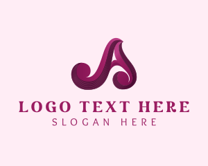 Typography - Fashion Stylist Letter A logo design