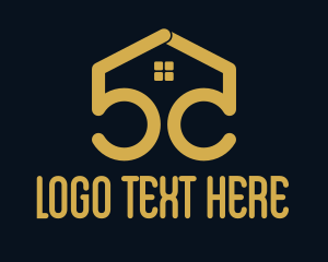 Gold - Home Realty Number 5 logo design
