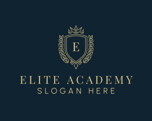 Institution - Luxury Academy Crest logo design