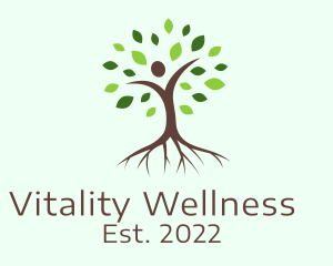 Healthy Yoga Tree logo design