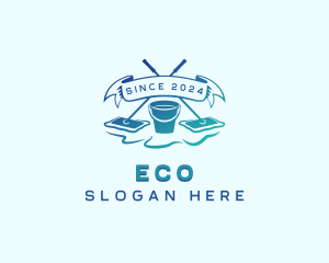 Cleaning Mop Bucket Logo