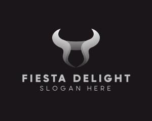 Fiesta - Bull Horn Head logo design