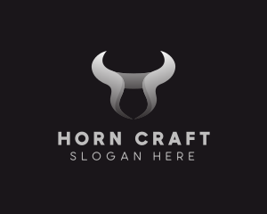 Bull Horn Head logo design