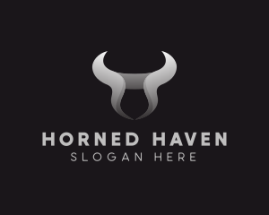 Bull Horn Head logo design