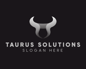 Bull Horn Head logo design