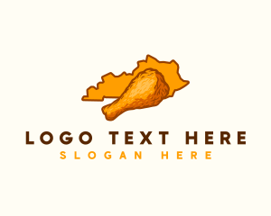 Map - Kentucky Crispy Chicken logo design