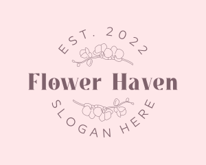 Organic Flower Wordmark logo design