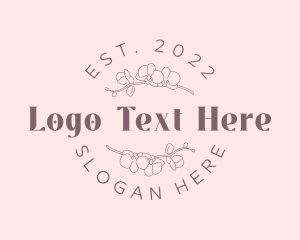 Delicate - Organic Flower Wordmark logo design