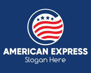 Stars & Stripes USA logo design