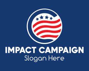 Campaign - Stars & Stripes USA logo design