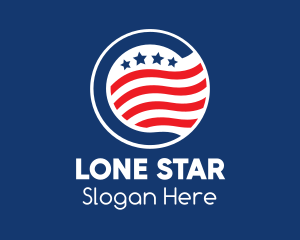 Stars & Stripes USA logo design