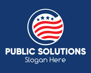 Government - Stars & Stripes USA logo design