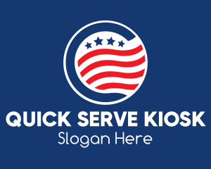 Stars & Stripes USA logo design