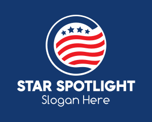 Stars & Stripes USA logo design