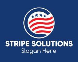 Stars & Stripes USA logo design