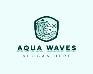 Ocean Tidal Wave logo design