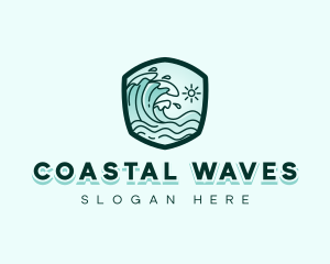 Ocean Tidal Wave logo design