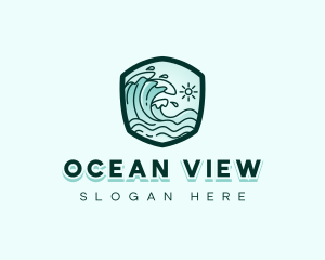 Ocean Tidal Wave logo design