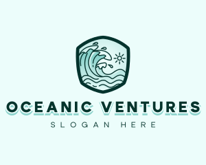 Ocean Tidal Wave logo design