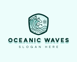 Ocean Tidal Wave logo design