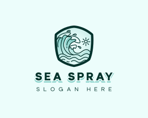 Ocean Tidal Wave logo design