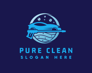 Car Wash Pressure Cleaning logo design