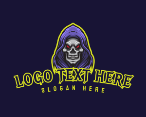 Streamer - Hoodie Skull Gamer logo design
