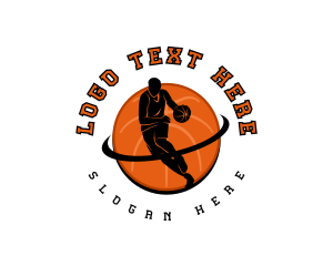 Badge - Basketball Sports Athlete logo design