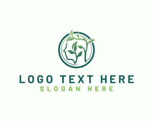 Natural - Head Organic Mind logo design