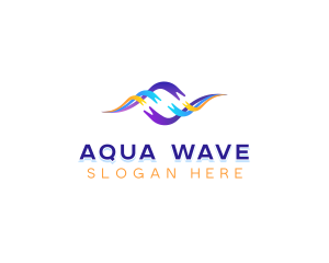 Creative Startup Wave logo design