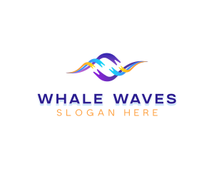 Creative Startup Wave logo design